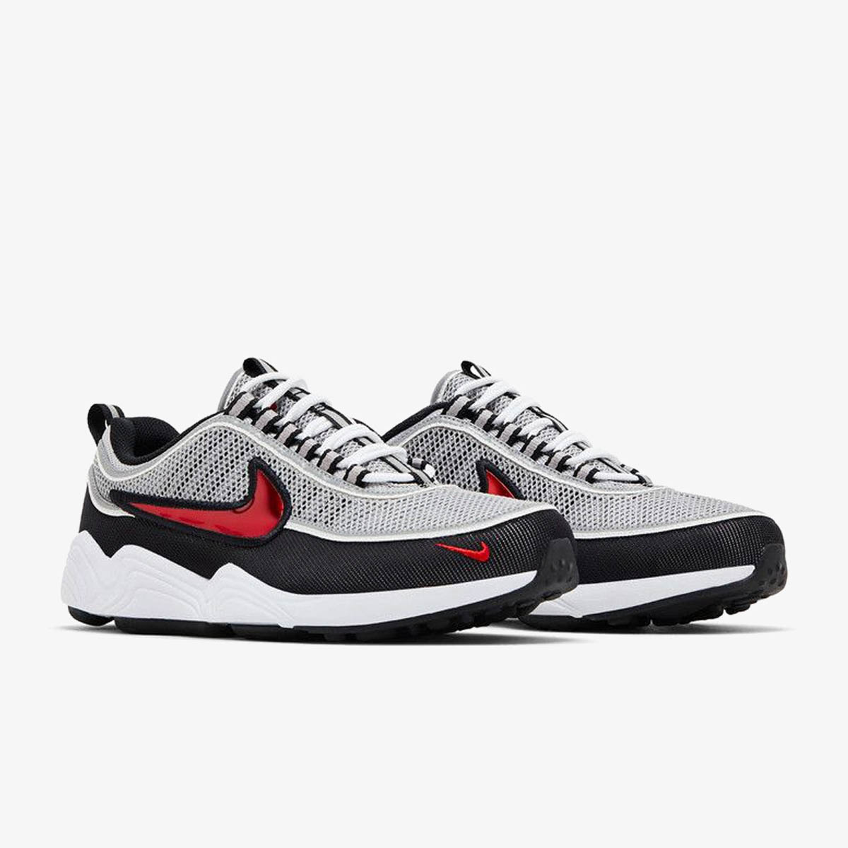 Кроссовки Air Zoom Spiridon 'Black Metallic Silver'/Sport Red — изображение 2