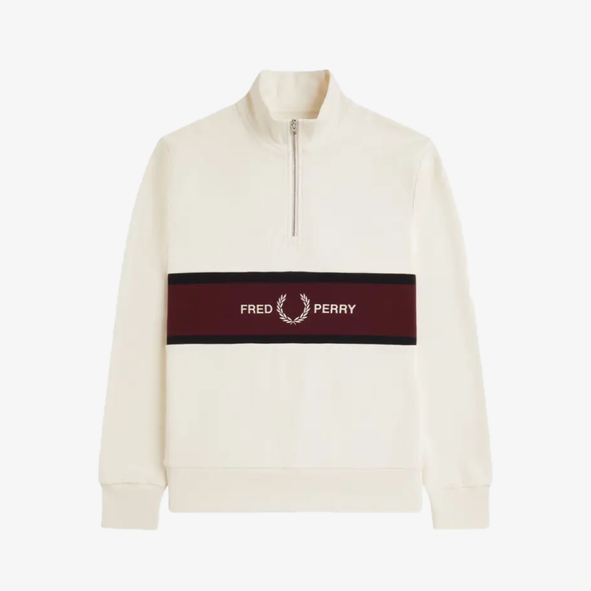Толстовка на молнии (half-zip) EMBROIDERED PANEL HALF ZIP SWE